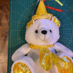 5/$20 Vintage Birthday bear stuffed animal Bin Y